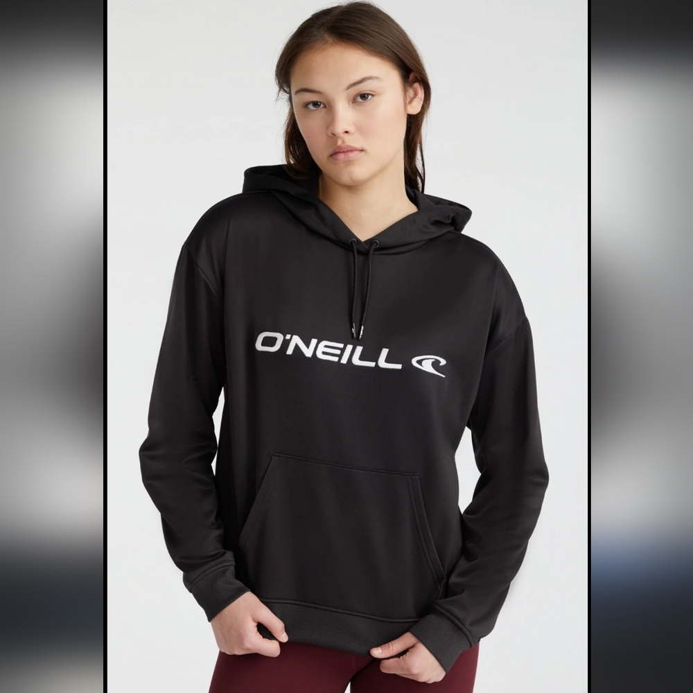 O'NEILL | Women's Black/White Rutile Fleece Drawstring Neck Hoody